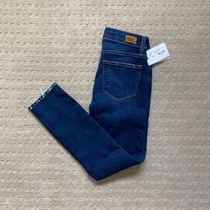 PAIGE Kylie Crop Raw Edge Skinny Jeans (Size 24)
